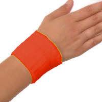 Korte polsbanden oranje